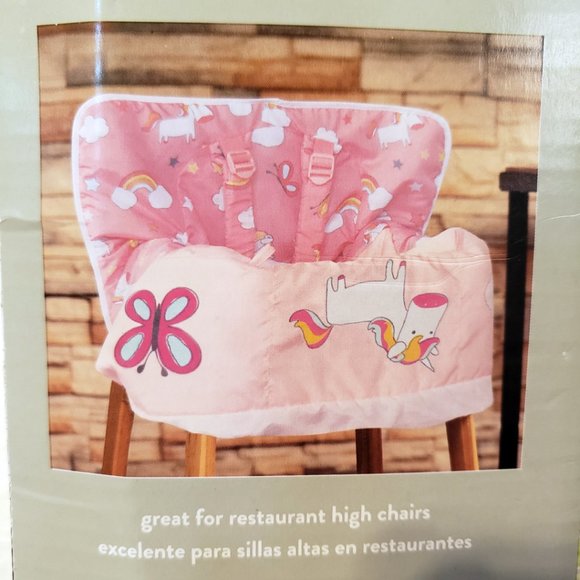 On the go by Goldbug Shopping Cart & High Chair Cover - Horses Butterflies NWT - Picture 6 of 7